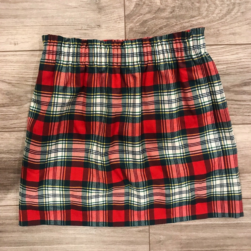 J. Crew Holiday Plaid Skirt